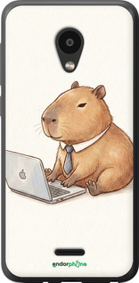 Силиконовый чехол 'Funny Capybara CEO Working' для Meizu C9 изображение 1