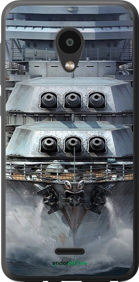 Силиконовый чехол Линкор, world of tanks, wargaming, военный корабль для Meizu C9 - 6453u-1627 изображение 
