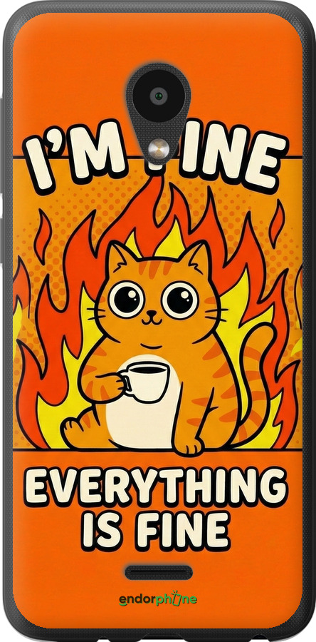 Силиконовый чехол Funny Cat для Meizu C9 - 6786u-1627 изображение 