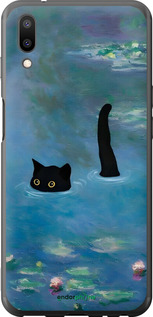 Силіконовий чехол Із зображенням кота та водяної лілії Monet для Meizu E3 - 6519u-1518 изображение 