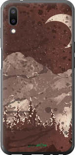 Силиконовый чехол С изображением лунного пейзажа в ночном лесу для Meizu E3 - 6546u-1518 изображение 