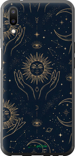 Силиконовый чехол 'Celestial Harmony: Sun & Moon Gold Mystic Pattern' для Meizu E3 изображение 3