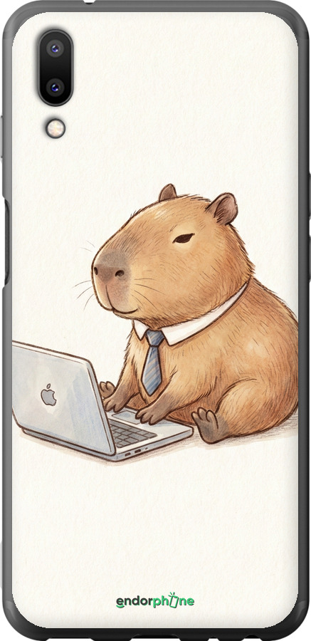 Силиконовый чехол Funny Capybara CEO Working для Meizu E3 - 6777u-1518 изображение 