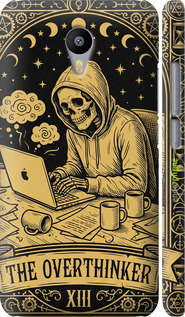 3D пластиковый матовый чехол The Overthinker для Meizu M2 Note - 6774m-94 изображение 