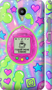 3D пластиковий матовий чехол Y2K Aesthetic Retro Pet: Годуй мене кавою для Meizu M2 Note - 6784m-94 изображение 