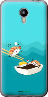 2D пластиковий чехол Суші для Meizu M2 Note - 6354t-94 изображение 