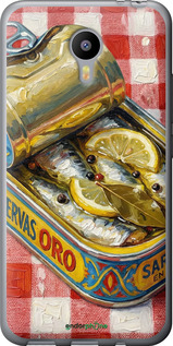 2D пластиковий чехол Vintage Sardine Tin Phone для Meizu M2 Note - 6772t-94 изображение 