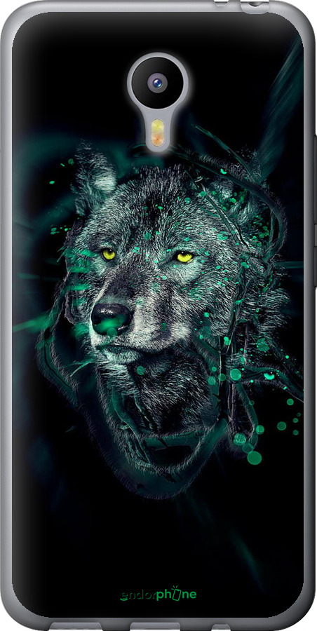 2D пластиковый чехол Wolf для Meizu M2 Note - 6610t-94 изображение 