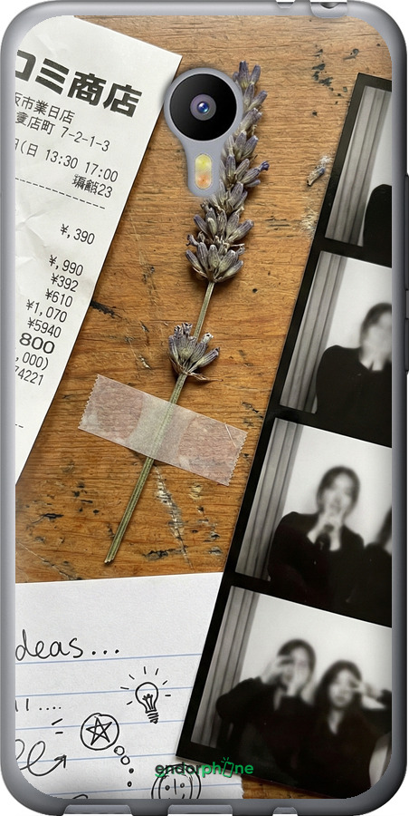 2D пластиковый чехол Aesthetic Scrapbook Collage для Meizu M2 Note - 6773t-94 изображение 