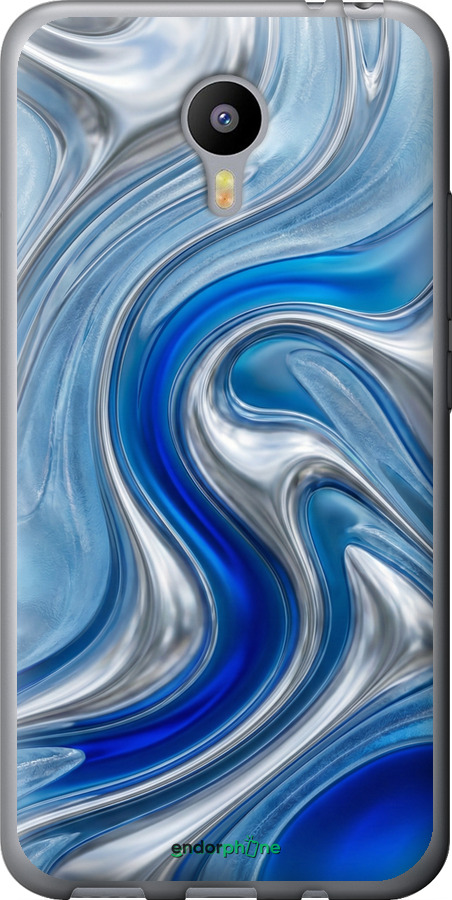 2D пластиковий чехол Liquid Chrome для Meizu M2 Note - 6781t-94 изображение 