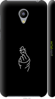 3D пластиковый глянцевый чехол Love You для Meizu M2 - 4298c-185 изображение 