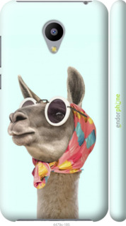 3D пластиковый глянцевый чехол Модная лама для Meizu M2 - 4479c-185 изображение 