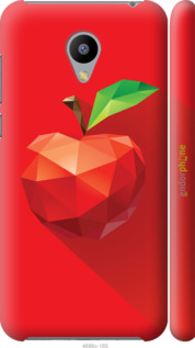 3D пластиковий матовий чехол Яблуко для Meizu M2 - 4696m-185 изображение 