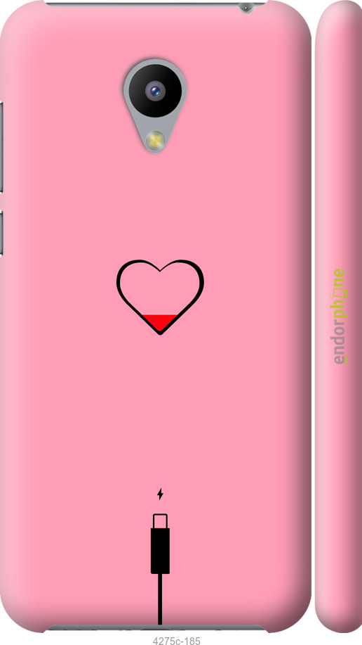 3D пластиковый глянцевый чехол Подзарядка сердца1 для Meizu M2 - 4275c-185 изображение 