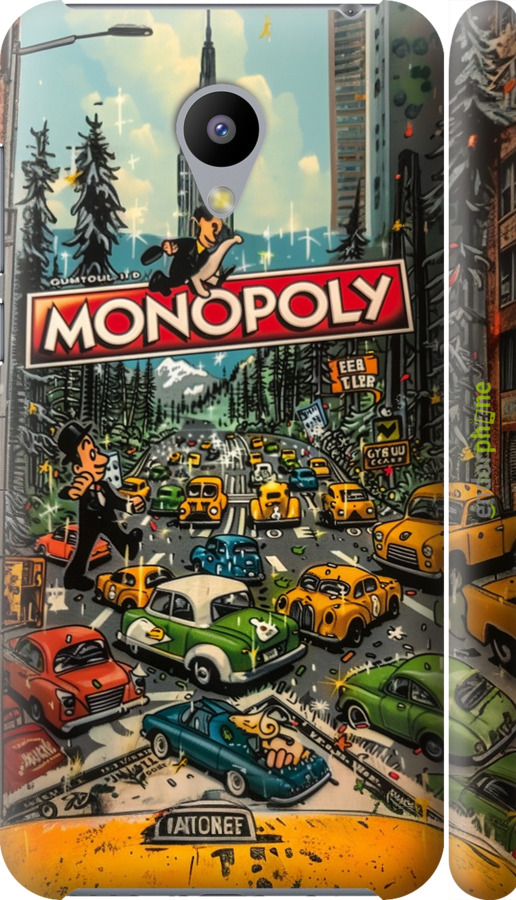 3D пластиковий матовий чехол Міський драйв Monopoly для Meizu M2 - 6088m-185 изображение 