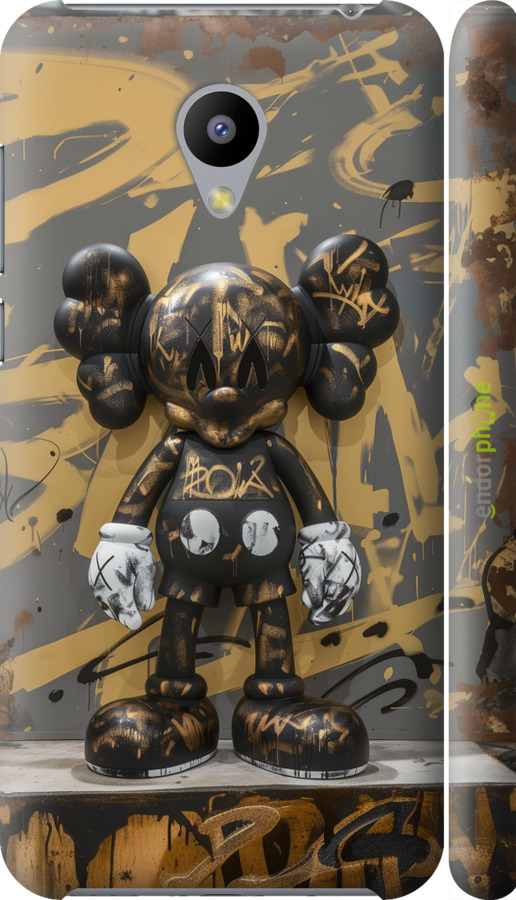 3D пластиковий глянцевий чехол Bronze kaws для Meizu M2 - 6097c-185 изображение 