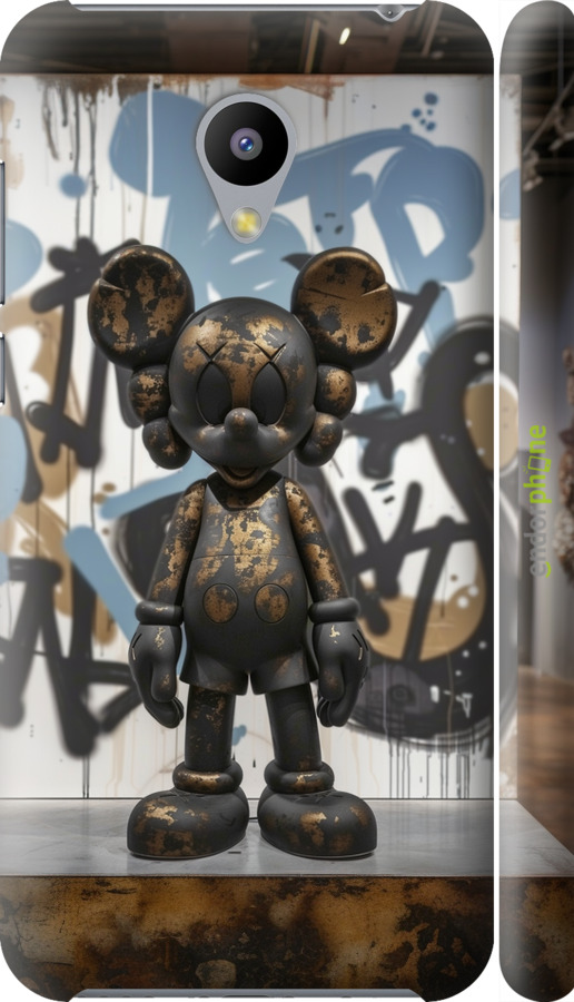 3D пластиковий глянцевий чехол Bronze kaws v2 для Meizu M2 - 6098c-185 изображение 