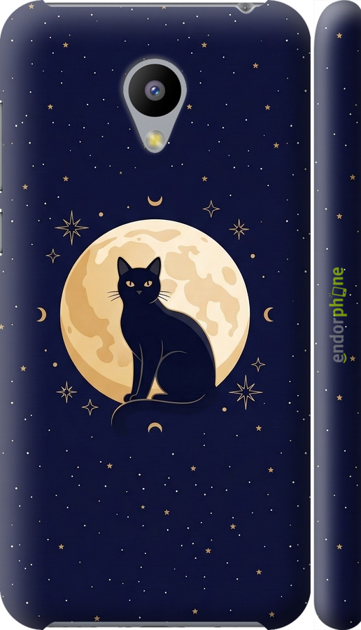 3D пластиковый глянцевый чехол Cute Cat Celestial/Witchy для Meizu M2 - 6787c-185 изображение 