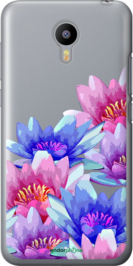 2D пластиковый чехол Лотос для Meizu M2 - 4862t-185 изображение 