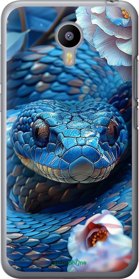 2D пластиковий чехол Blue Snake для Meizu M2 - 6079t-185 изображение 