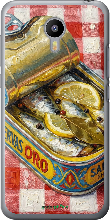 2D пластиковый чехол Vintage Sardine Tin Phone для Meizu M2 - 6772t-185 изображение 