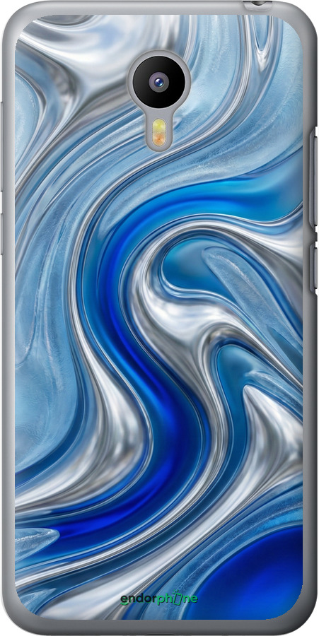 2D пластиковий чехол Liquid Chrome для Meizu M2 - 6781t-185 изображение 