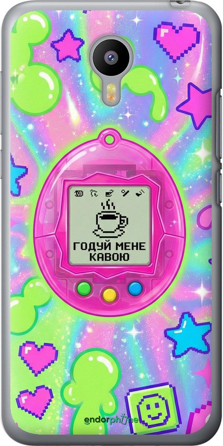 2D пластиковый чехол Y2K Aesthetic Retro Pet: Годуй мене кавою для Meizu M2 - 6784t-185 изображение 
