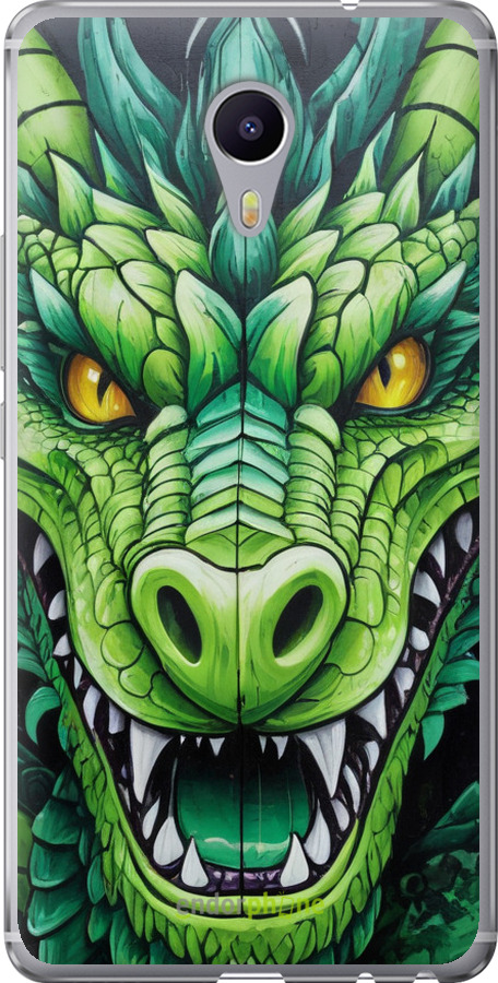 Силіконовий чехол Зелений дракон для Meizu M3 Max - 5816u-462 изображение 