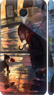 3D пластиковый матовый чехол Anime для Meizu M3 Note - 6609m-256 изображение 