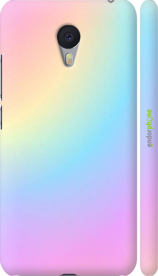 

3D пластиковий матовий чохол "Веселка 2" для Meizu M3 Note, Рожевий