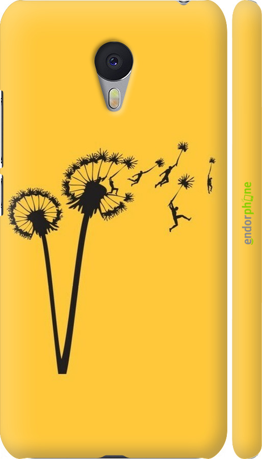 3D пластиковий матовий чехол Мінімалізм кульбаби для Meizu M3 Note - 6449m-256 изображение 