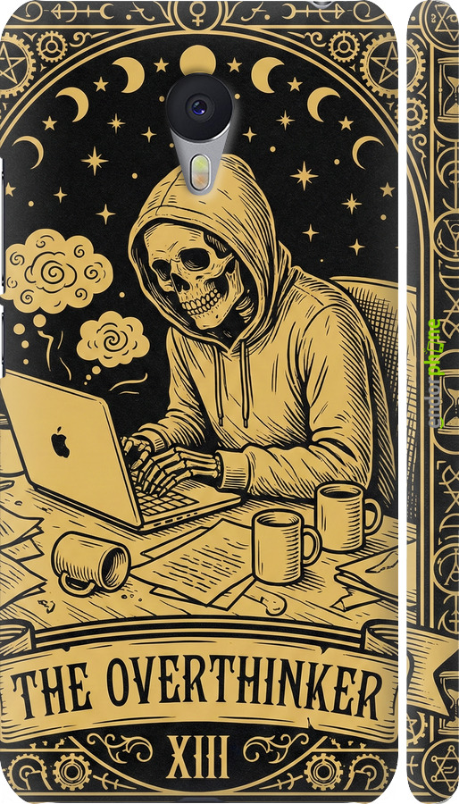 3D пластиковый матовый чехол The Overthinker для Meizu M3 Note - 6774m-256 изображение 