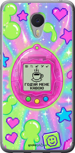 2D пластиковый чехол Y2K Aesthetic Retro Pet: Годуй мене кавою для Meizu M3 Note - 6784t-256 изображение 