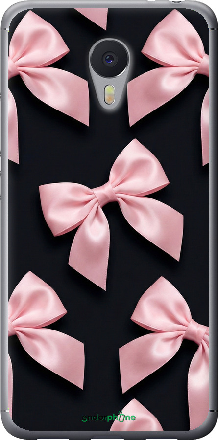2D пластиковый чехол Coquette Ribbons Dark Coquette для Meizu M3 Note - 6767t-256 изображение 