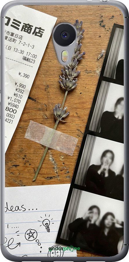 2D пластиковый чехол Aesthetic Scrapbook Collage для Meizu M3 Note - 6773t-256 изображение 