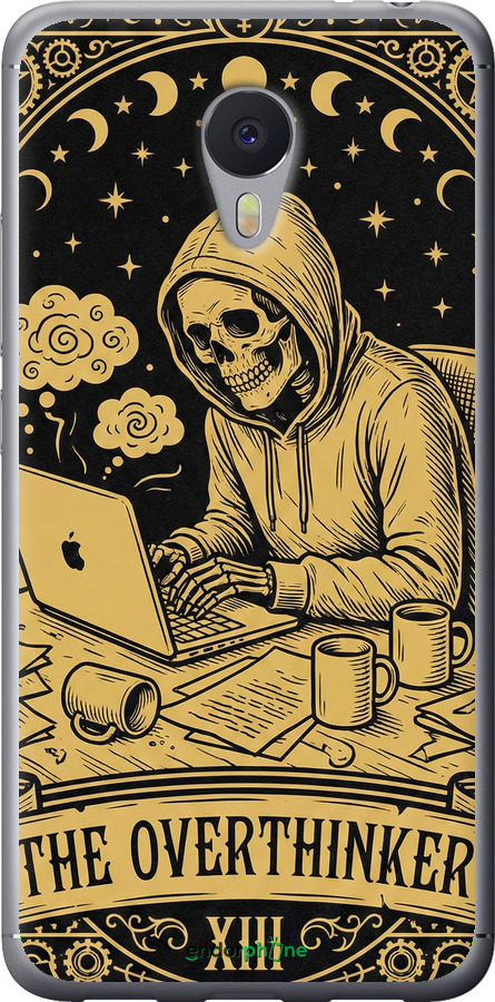 2D пластиковый чехол The Overthinker для Meizu M3 Note - 6774t-256 изображение 