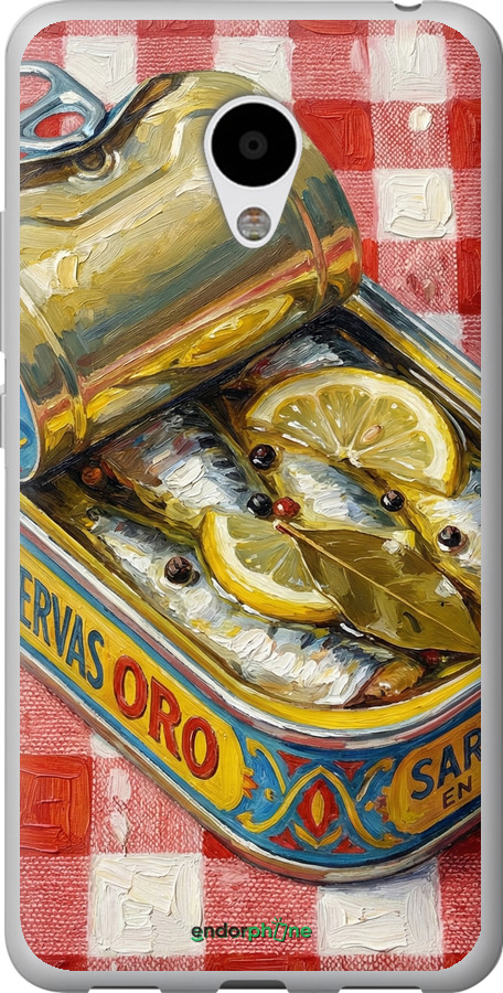 2D пластиковый чехол Vintage Sardine Tin Phone для Meizu M3s - 6772t-943 изображение 