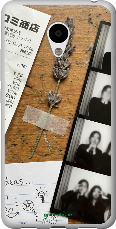 2D пластиковый чехол Aesthetic Scrapbook Collage для Meizu M3 - 6773t-272 изображение 