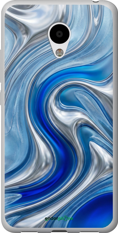 2D пластиковый чехол Liquid Chrome для Meizu M3s - 6781t-943 изображение 