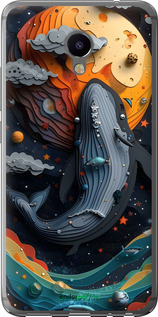 Силіконовий чехол Кит у космосі для Meizu M3e - 6328u-607 изображение 