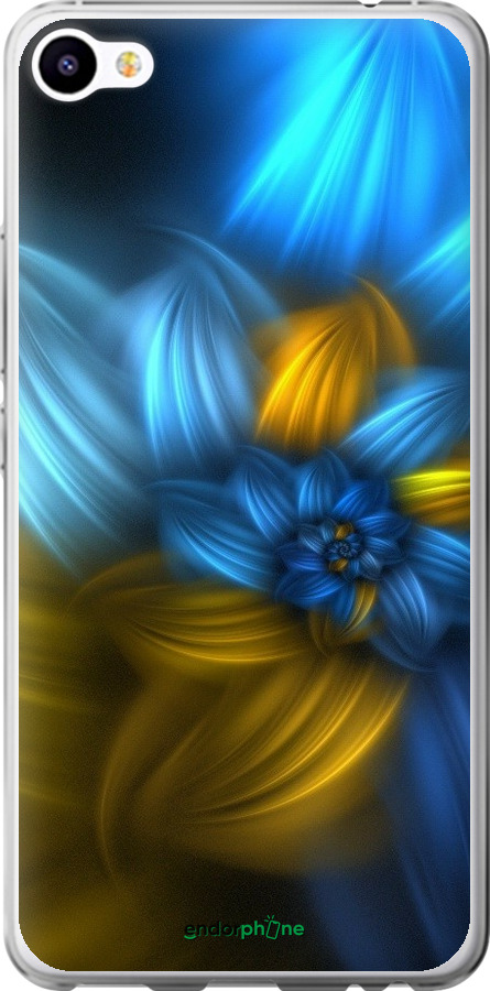 

Силіконовий чохол "Візерунок 46" для Meizu M3x, Синій