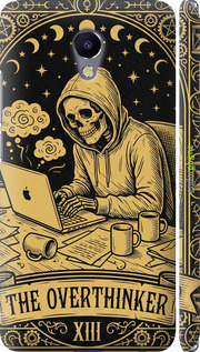 3D пластиковый матовый чехол The Overthinker для Meizu M5 Note - 6774m-447 изображение 