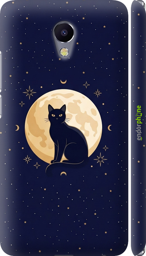 3D пластиковый матовый чехол Cute Cat Celestial/Witchy для Meizu M5 Note - 6787m-447 изображение 