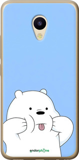 Силиконовый чехол Милый мишка для Meizu M5 - 6357u-420 изображение 