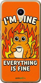 2D пластиковый чехол 'Funny Cat' для Meizu M5 изображение 10