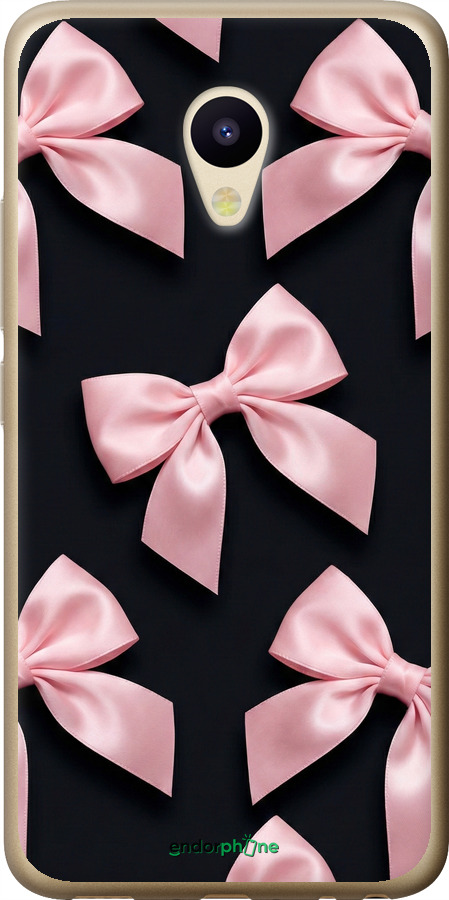 2D пластиковый чехол Coquette Ribbons Dark Coquette для Meizu M5 - 6767t-420 изображение 