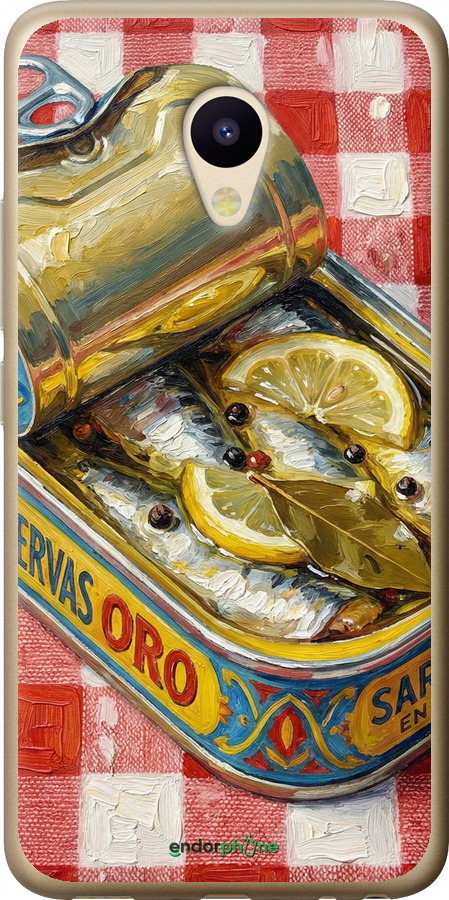 2D пластиковый чехол Vintage Sardine Tin Phone для Meizu M5 - 6772t-420 изображение 