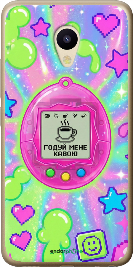 2D пластиковый чехол Y2K Aesthetic Retro Pet: Годуй мене кавою для Meizu M5 - 6784t-420 изображение 