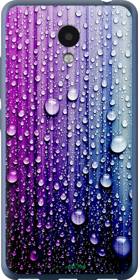 

Силіконовий чохол "Краплини води" для Meizu M5c, Синій