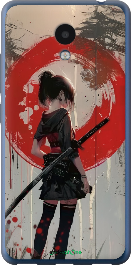 Силиконовый чехол Сумерки воина: Танец с катаной для Meizu M5c - 6123u-1096 изображение 